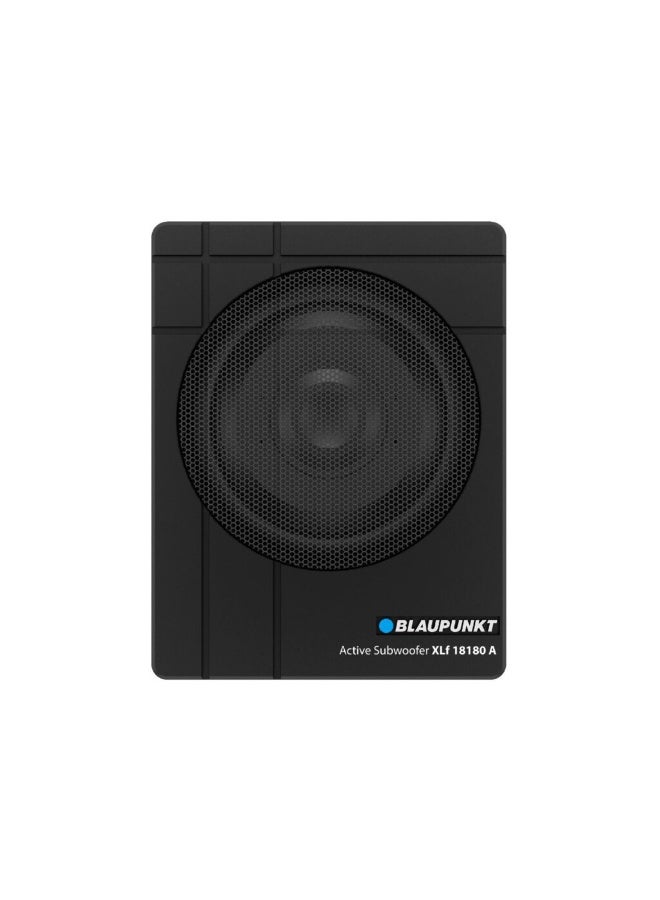 Blaupunkt XLF 18180 A 8-Inch Active Under Seat Subwoofer | 280W Max Power | Slim Aluminum Enclosure | Class D Amplifier | Wired Remote Included - Image 1